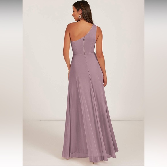 Azazie Style Brooke Hazelnut Bridesmaid Dress - Picture 3 of 11